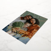 最終的に公式に2つの写真の採用 箔招待状 (回転した状態)