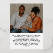 最終的に公式に2つの写真の採用 箔招待状 (裏面)