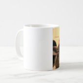 最終的に家のチンチラのマグの唐辛子(右利きの) コーヒーマグカップ (正面左)