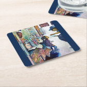 最終的に希望を生み出す スクエアペーパーコースター (アングル)