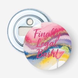 最終的に法的21st.水彩グリッター誕生日 栓抜き