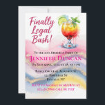 最終的に法的21st.誕生日・バッシュ・フォー・ザ・ガール 招待状<br><div class="desc">水の色"Finally Legal Bash" 21はっきりした歳の誕生日の招待状でマイルストーンのお祝いを忘れられない。ピンク鮮やか、紫、青、黄色の筆跡質感と輝く金ゴールドアクセントを備えフェイクたこのデザインはエネルギーとおもしろいを放射モダンする。スタイルで21歳の誕生日パーティーを発表するのに最適なカクテルパーティー、クラブの夜、または華やかな誕生日の集まりに最適。カスタマイズお前のイベントの詳細と共にユニーク、目を引く招待状!</div>