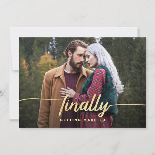 最終的に結婚おもしろい写真を保存する セーブザデート (正面)