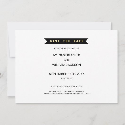 最終的に結婚おもしろい写真を保存する セーブザデート (裏面)