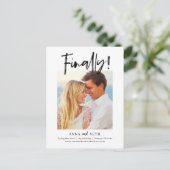 最終的に編集可能なカラー日付を保存 ポストカード (スタンド正面)