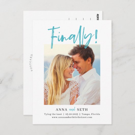 最終的に編集可能なカラー日付を保存 ポストカード (正面/裏面)