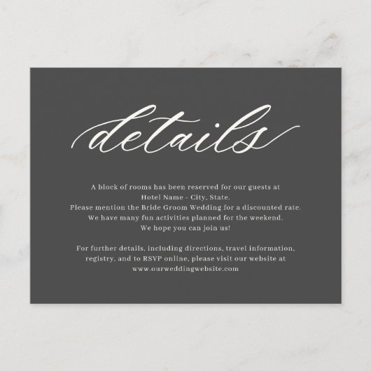 最終的に編集可能なカラ結婚ーのエンクロージャカード ポストカード (正面)