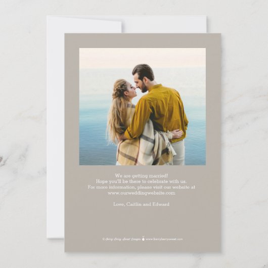 最終的に編集可能な色で日付カードを保存 サンキューカード (裏面)