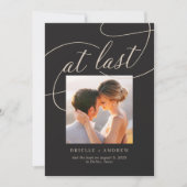 最終的に編集可能な色結婚のお知らせ サンキューカード (正面)