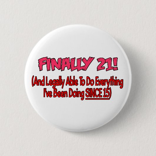 最終的に21! 缶バッジ (正面)