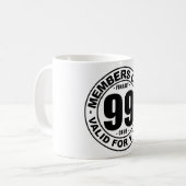 最終的に99クラブ コーヒーマグカップ (正面左)