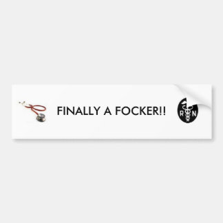 最終的にA FOCKER!! バンパーステッカー