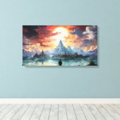 最終目的地に達した キャンバスプリント (インサイチュ (ウッドフロア))