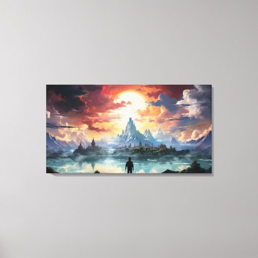 最終目的地に達した キャンバスプリント (正面)