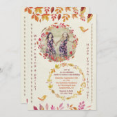 最終秋写真招待状 招待状 (正面/裏面)