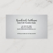 最終移行ダブルビジネスカード 名刺 (裏面)