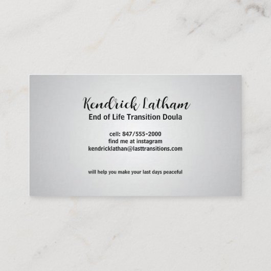 最終移行ダブルビジネスカード 名刺 (裏面)