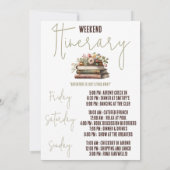 最終章、ブックをテーマにしたバチェロレッテの週末 招待状 (裏面)