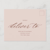 最終結婚の返信返信カード ポストカード (裏面)