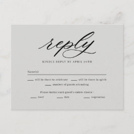 最終結婚の返信返信カード ポストカード