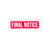 最終通知コレクションスタンプ セルフインキングスタンプ (デザイン)