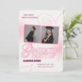 最終選考：荷車を引く卒業式パーティー 招待状 (スタンド正面)