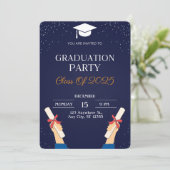 最終選考：荷車を引く卒業式パーティー 招待状 (スタンド正面)