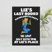 最終RODEO女性のカーボーイバチェロレッテ招待状 招待状 (スタンド正面)