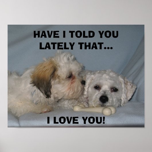 最近お前に言った…愛してる… ポスター (正面)