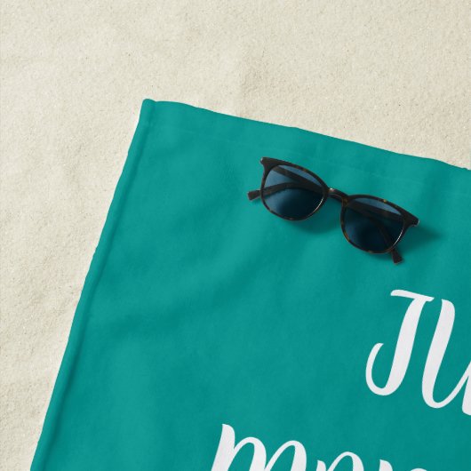 最近のための氏および夫人ビーチタオルのギフトはカップルを結婚します ビーチタオル (インサイチュ)