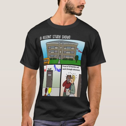 最近の勉強でメンズブラックTシャツが見られる Tシャツ (正面)