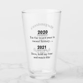 最近の最悪年の履歴ノベルティバー タンブラーグラス (正面)