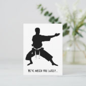 最近の空手恋しく思はがきを見た ポストカード (スタンド正面)