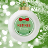 最近の退職者のカスタムクリスマス装飾 セラミックボールオーナメント