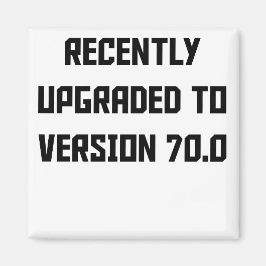 最近バージョン70.0にアップグレード マグネット (正面)