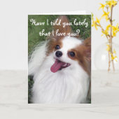 最近君にパピヨンカが好きだと言ったか? カード (黄色い花)