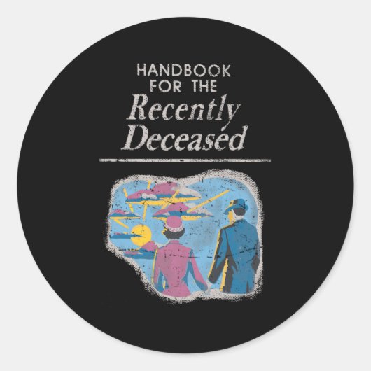 最近死亡した前ハンドブック動揺して ラウンドシール (正面)