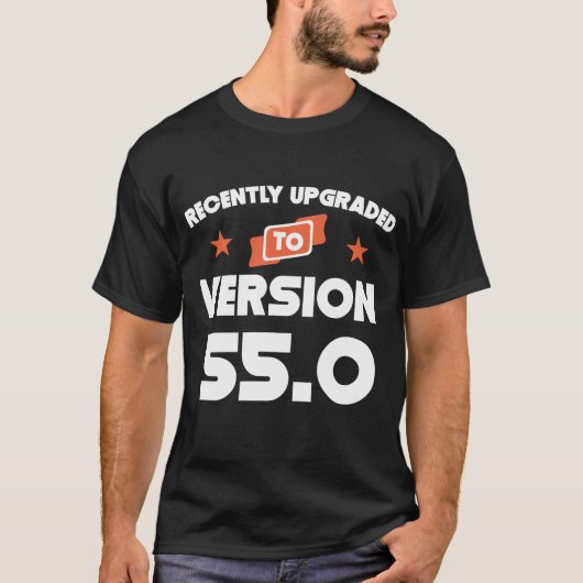 最近版55.0第55誕生日に改善されて Tシャツ (正面)