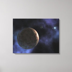 最近発見された惑星そっくりの目的 キャンバスプリント
