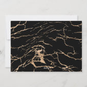 最近結婚したで幸せな休日の写真のエレガントな大理石 シーズンカード (裏面)