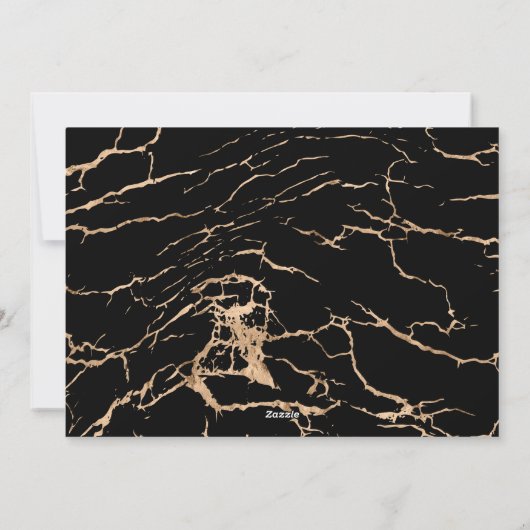 最近結婚したで幸せな休日の写真のエレガントな大理石 シーズンカード (裏面)