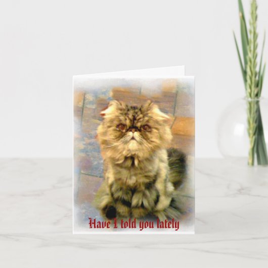 最近言っただろ。...... カード (正面)