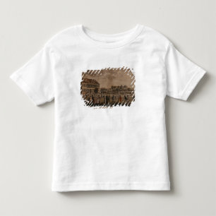 最近造られたクラブハウスおよび正方形の眺め トドラーTシャツ