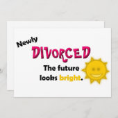 最近離婚されたパーティの招待状 招待状 (正面/裏面)