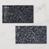 最近露天掘り鉱山から掘られる石炭の山 名刺 (正面/裏面)
