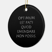 最適なest pati quod emendare non possis セラミックオーナメント (左)