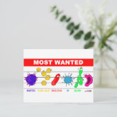 最重要指名手配 ポストカード (スタンド正面)