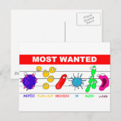 最重要指名手配 ポストカード (正面/裏面)