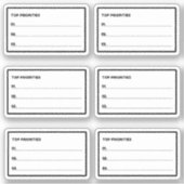 最重要日毎プランナー シール (正面)