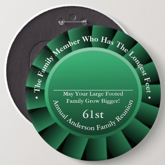 最長足サイズファミリー懇親会賞 缶バッジ (正面&裏面)